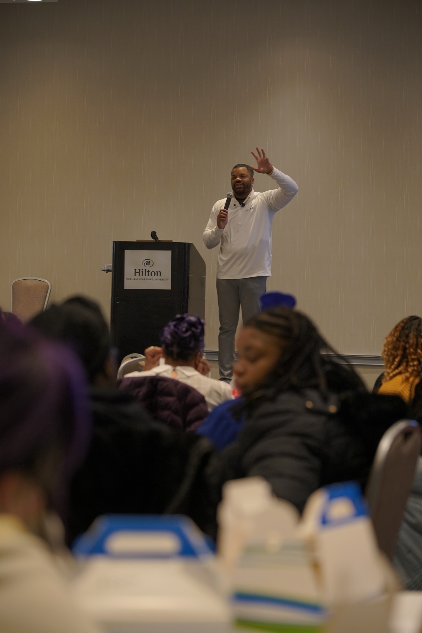 Chris Marvel presenting emotional intelligence keynote for educators and school administrators